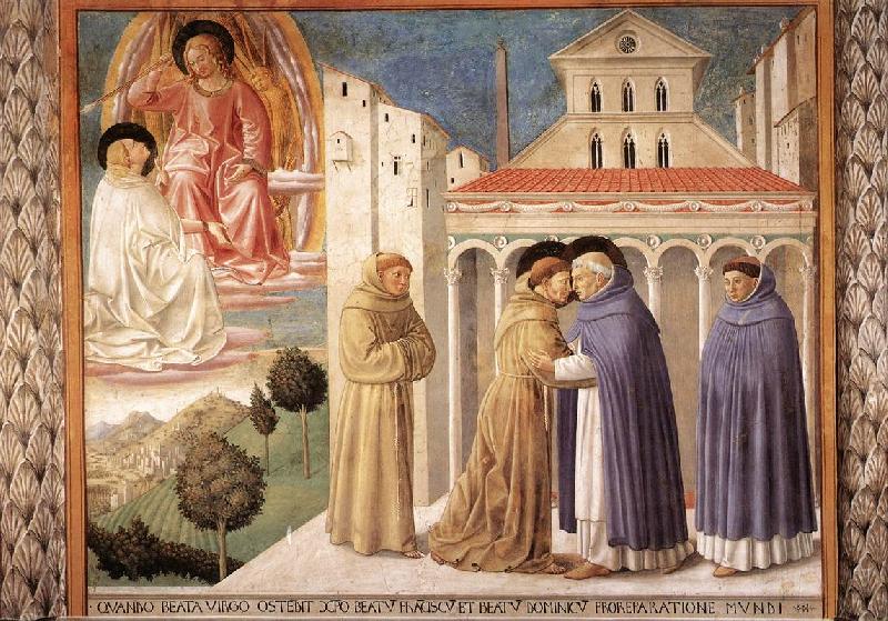 Scenes from the Life of St Francis (Scene 4, south wall) sdg, GOZZOLI, Benozzo